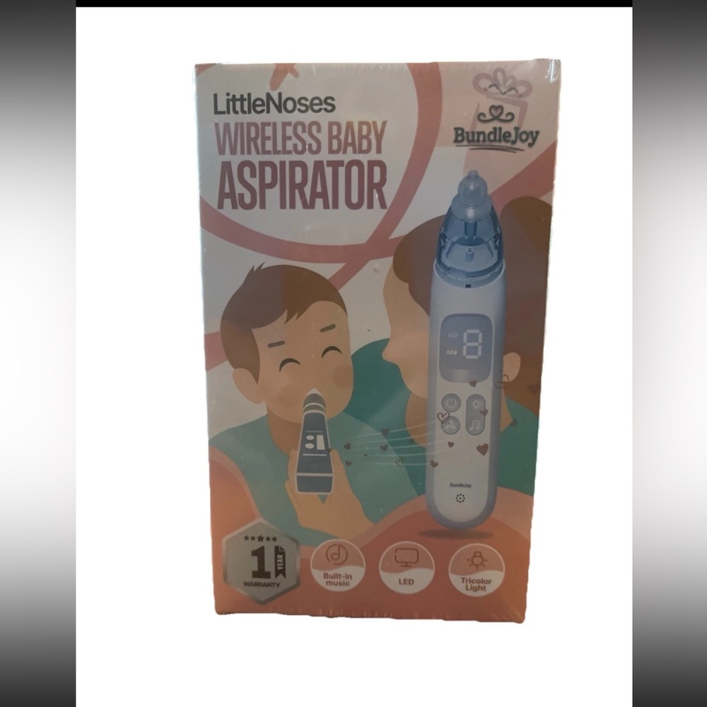 New Little Noses Wireless Baby Aspirator USB C Charging With Music & Lights